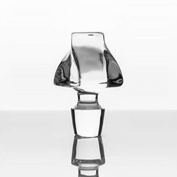 TWISTED CRYSTAL WHISKEY DECANTER LIQUOR BOTTLE - Picture 3 of 4